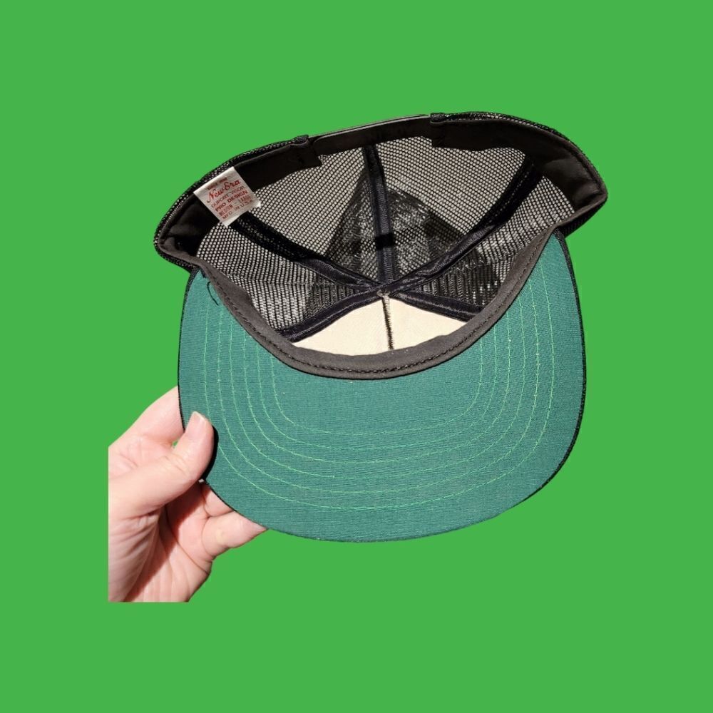 Vintage New Era 80s Goergen Mackwirtt Trucker Snapback Cap Hat - Picture 4 of 5